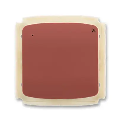 vysílač RF signálu s krátkocestným ovladačem, nástěnný, 868 MHz, vřesová červená, design TANGO